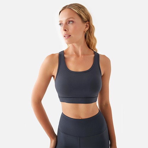 نیمتنه ورزشی SUPER STACY پشت ضربدری رنگ طوسی سایز XL